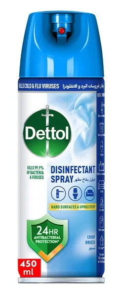 Dettol Crisp Linen Disinfectant Spray 450Ml