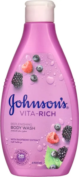Johnson's Vita Rich Body Wash With Raspberry Extract 250ml