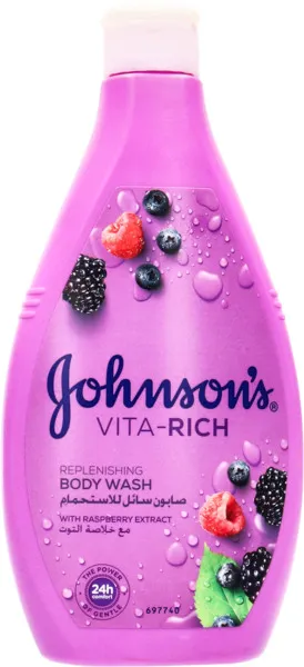 Johnson's Vita Rich Body Wash With Raspberry Extract 400ml