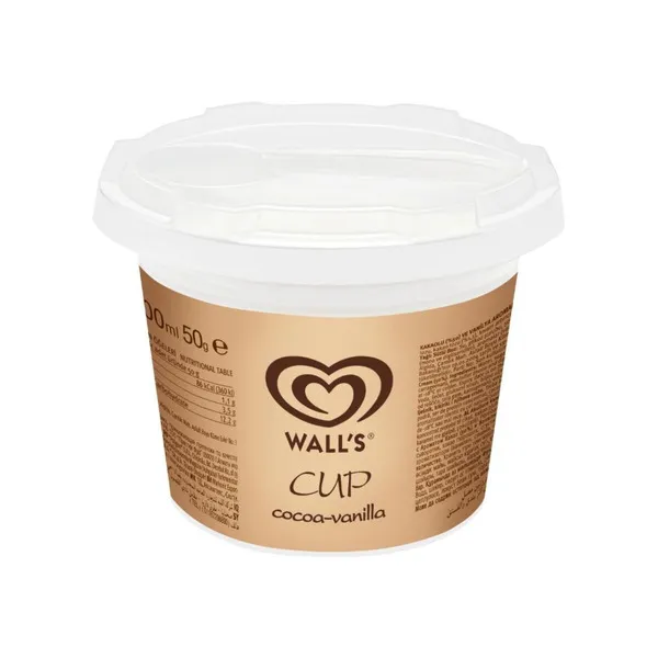 Algida Cacao Vanilla Cup Ice Cream 100 ml