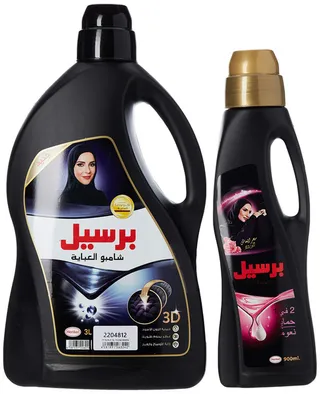 برسيل منظف ??ملابس أسود 3 لتر + منظف برائحة الورد 300 مل