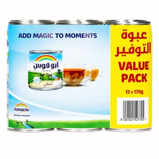 أبو قوس حليب مبخر 12X170 جم