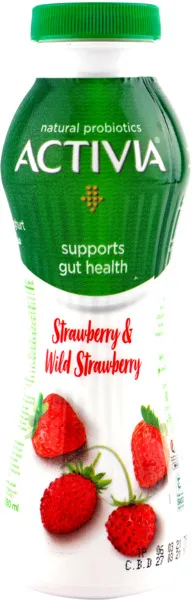 Activia Go Drinkable Yoghurt Strawberry Wild Strawberry 280 Ml