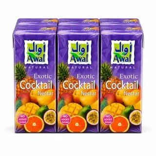 اوال نكتار كوكتيلالفواكه الاستوائية الطبيعية 125X6 مل