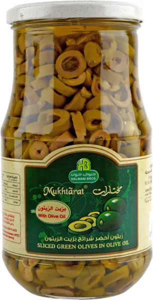 حلوانىي زيتون أخضر شرائح 650 جم
