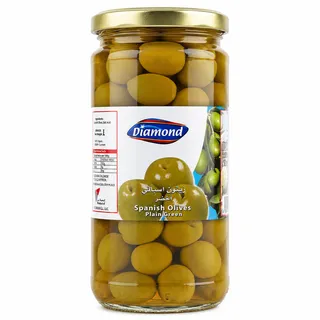 Diamond Spanish Plain Green Olives 198G