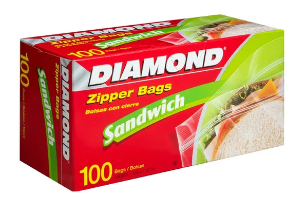 Diamond Sandwich Zipper Bag