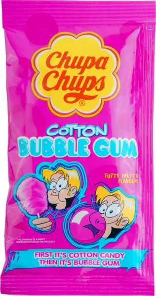 Chupa Chups Cotton Bubble Gum Tutti Frutti 11G