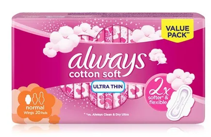 Always Ultra Sensitive Ultra Thin Normal Light Feminine Pads 20's
