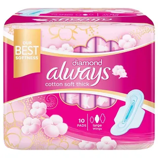 Always Total Protection Pads With Wings 10's