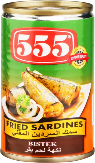 555 Bistek Fried Sardines 155G
