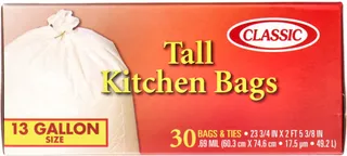 Classic Tall Kitchen Bags 30X13Gal