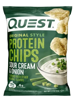 Quest Tortilla Sour Cream & Onion Flavored Protein Chips 32G