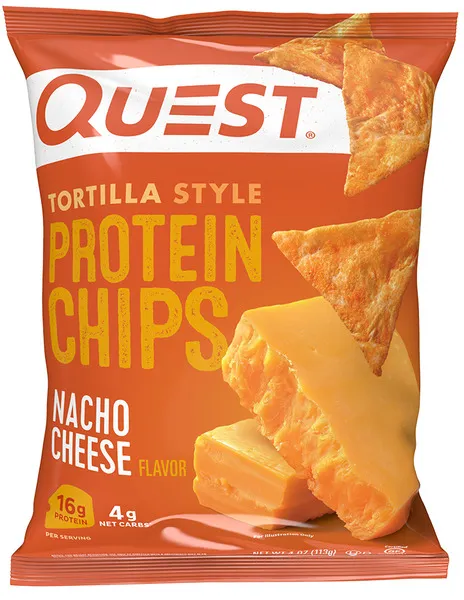 Quest Tortilla Nacho Cheese Flavored Protein Chips 32G