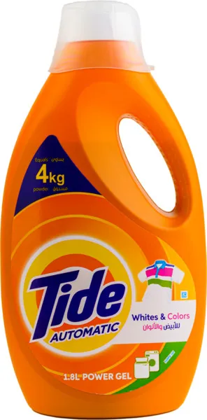 Tide Automatic Power Gel For Whites & Color 1.8L