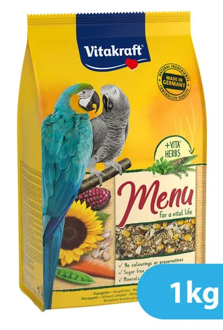 Vitakraft Menu Parrots Bird Food 1kg