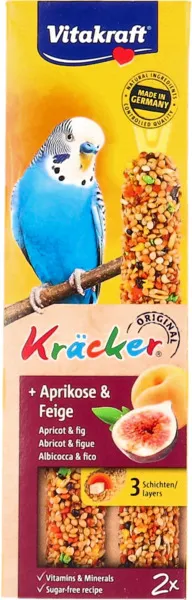 Vitakraft Kracker Apricot & Fig Bird Food 60g