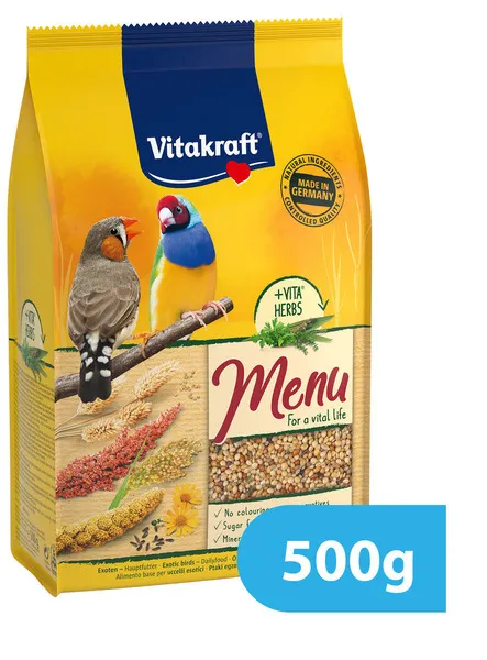 Vitakraft Menu Exotic Birds Bird Food 500g