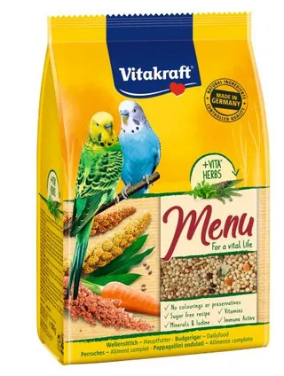 Vitakraft Premium Menu Budgies Daily Food Bird Food 500g