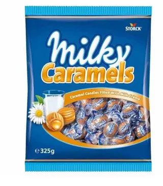 Milky Caramels Candies Filled With Milk Cream 325G
