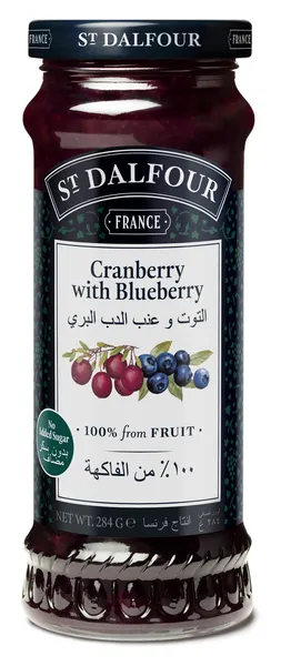 St. Dalfour Cranberry With Blueberry Jam 284G
