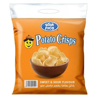 Fico Sweet & Sour Potato Crisps 20X18G