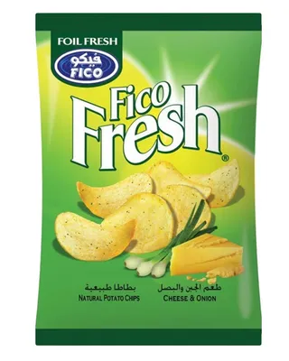 Fico Fresh Cheese & Onion Potato Chips 80G