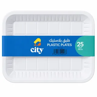 City Plastic Plates 25's