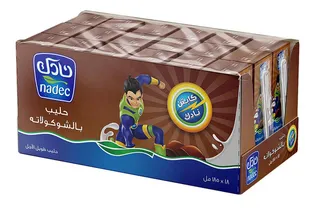 Nadec Chocolate Milk Long Life 18X185Ml