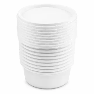 City Round Plastic Container With Lid