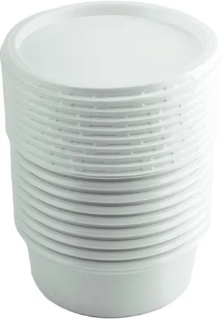 City Round Plastic Container With Lid