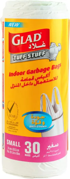 Glad Indoor Garbage Bags Small 30's