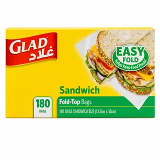 غلاد أكياس ساندويشات قابلة للغلق 180 كيس