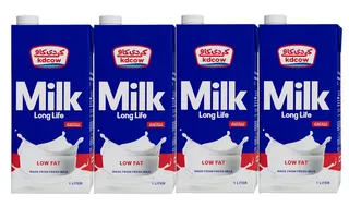 KD Cow Long Life UHT Milk Low Fat 4X1L