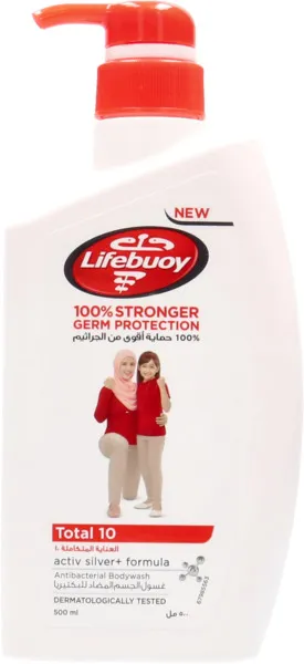 Lifebuoy Total 10 Antibacterial Body Wash 500Ml