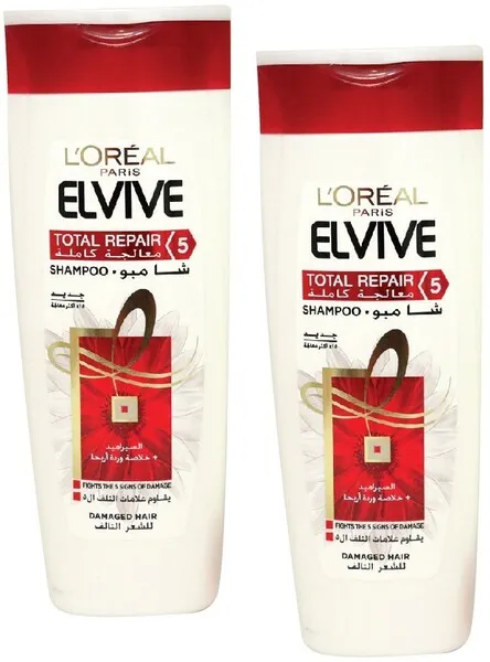 LOreal Elvive Total Repair Damaged Hair Shampoo 2X400Ml