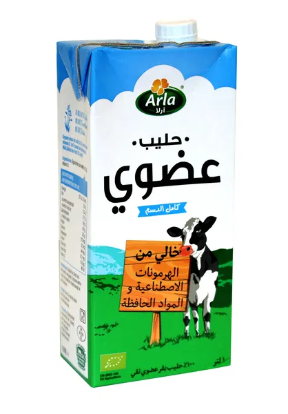 حليب آرلا العضوي كامل الدسم طويل الأمد 1 لتر
