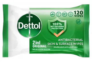 Dettol Anti Bacterial Wipes 120's Super Saver Pack