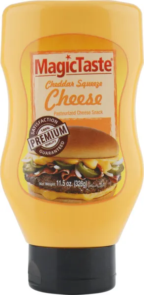 Magic Taste Cheddar Squeeze Cheese 326G