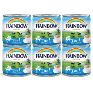 Rainbow Evaporated Milk Light 6X170G