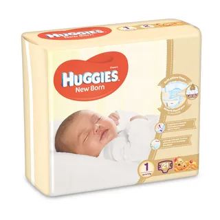 Huggies Extra Care Diaper New Born Size 1 (Up To 5 Kg)