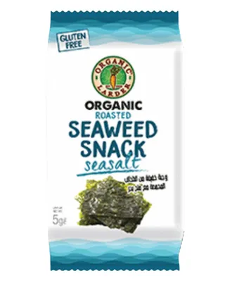 Organic Larder Roasted Sea Salted Seaweed Snack 5G