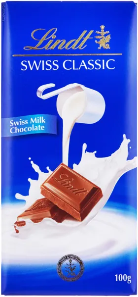 Lindt Swiss Classic Milk Chocolate 100 G