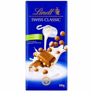 Lindt Swiss Classic Milk Hazelnut 100G