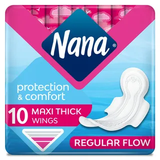 Nana Maxi Normal Pads With Wings 10's