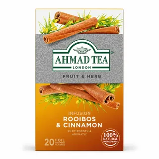 Ahmad Tea Rooibos & Cinnamon Tea Bags, 20 Bags