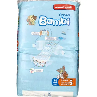 Sanita Bambi Diapers Stage 5 (12-22 kg) 74pcs