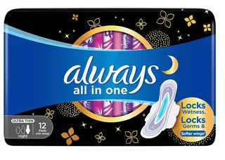 Always Diamond Ultra Thin Extra Long Pads 12's