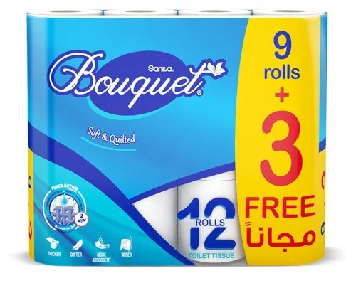 Sanita Bouquet Toilet Rolls 9's +3