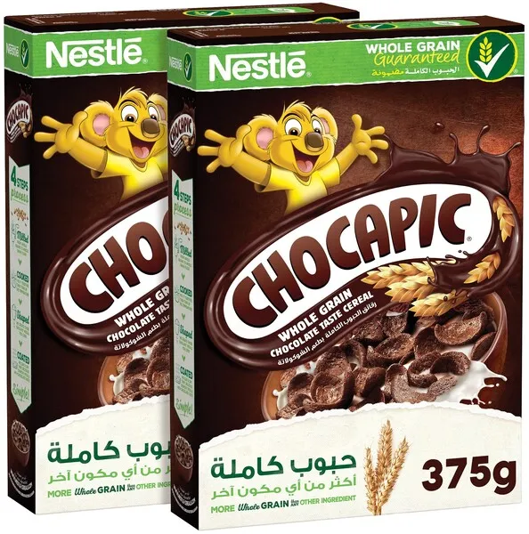 نستله شوكابيك حبوب إفطار بالشوكولاتة 2X375 جم